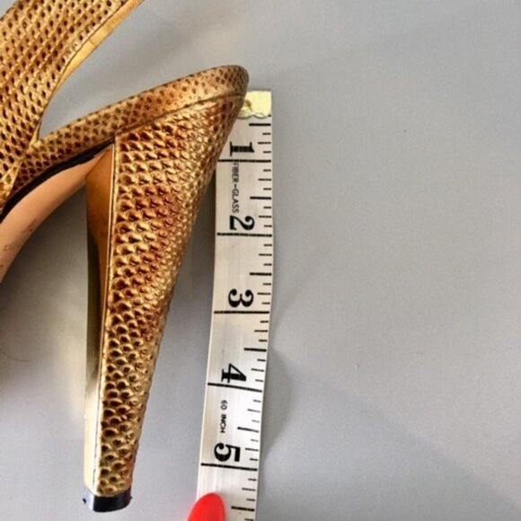 Report Signature Gold Gala platform cheetah print leather size 7.5 shoes - Picture 14 of 15